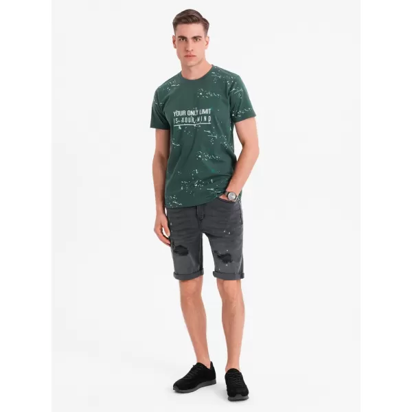  Pánské kraťasy OMBRE OM-SRDS-0186 GRAY 