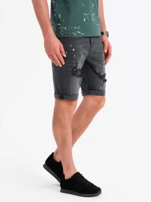 Pánské kraťasy OMBRE OM-SRDS-0186 GRAY