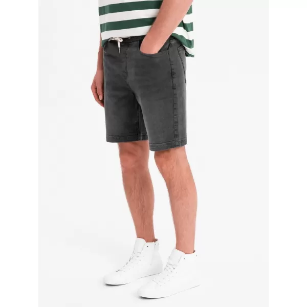  Pánské kraťasy OMBRE OM-SRDS-0192 GREY 