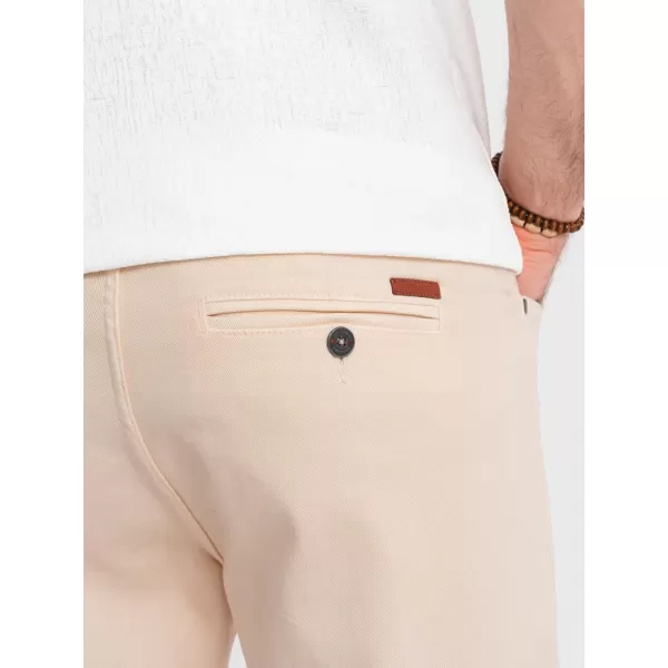 Pánské kraťasy OMBRE OM-SRDS-0162 CREAM 
