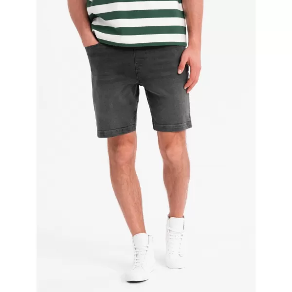  Pánské kraťasy OMBRE OM-SRDS-0192 GREY 