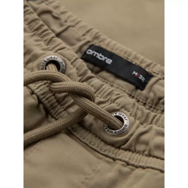  Pánské kraťasy OMBRE OM-SRCG-0194 LIGHT OLIVE 