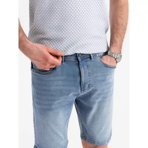  Pánské kraťasy OMBRE OM-SRDS-0171 LIGHT BLUE 