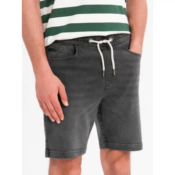  Pánské kraťasy OMBRE OM-SRDS-0192 GREY 