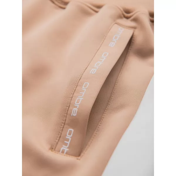  Pánské tepláky OMBRE OM-PASK-0229 BEIGE 