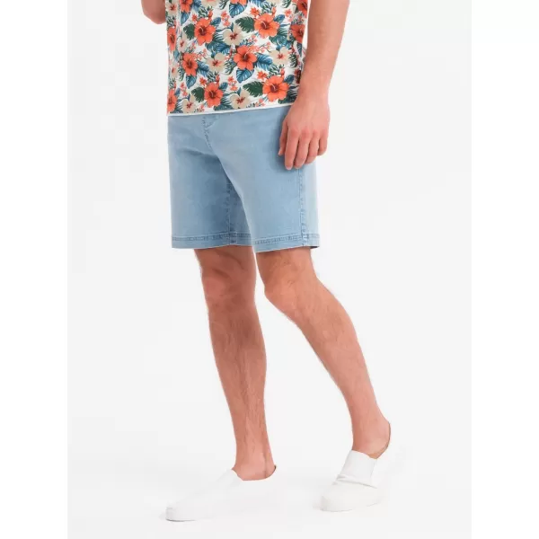  Pánské kraťasy OMBRE OM-SRDS-0192 LIGHT BLUE 