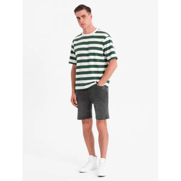  Pánské kraťasy OMBRE OM-SRDS-0192 GREY 