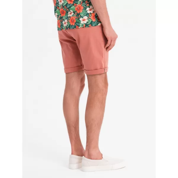  Pánské kraťasy OMBRE OM-SRDS-0162 CORAL 