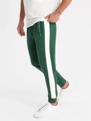 Pánské tepláky OMBRE OM-PASK-0229 DARK GREEN