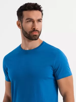 Pánské triko OMBRE OM-TSBS-0236 BLUE