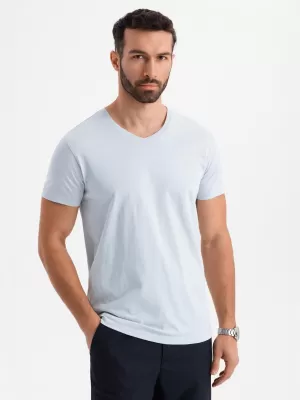 Pánské triko OMBRE OM-TSBS-0237 LIGHT GREY