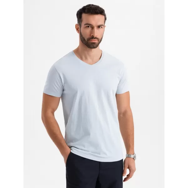 Pánské triko OMBRE OM-TSBS-0237 LIGHT GREY 