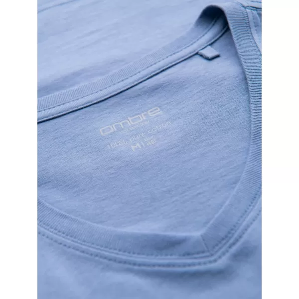  Pánské triko OMBRE OM-TSBS-0237 BLUE 