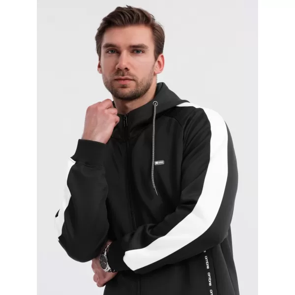  Pánská mikina OMBRE OM-SSZP-0210 BLACK 