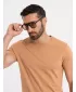 Pánské triko OMBRE OM-TSBS-0236 BROWN