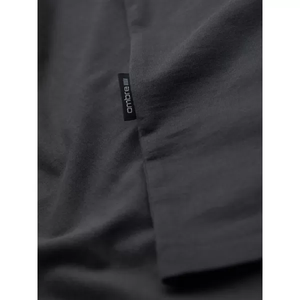  Pánské triko OMBRE OM-TSBS-0237 GRAPHITE 