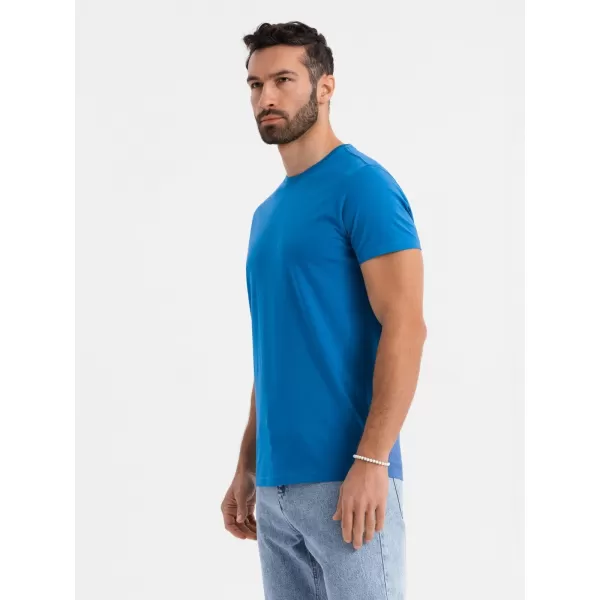 Pánské triko OMBRE OM-TSBS-0236 BLUE 