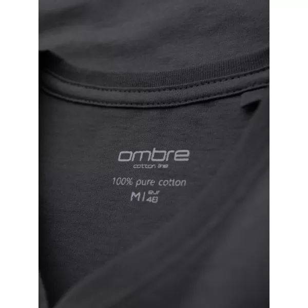  Pánské triko OMBRE OM-TSBS-0237 GRAPHITE 
