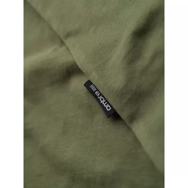  Pánské triko OMBRE OM-TSBS-0236 KHAKI 
