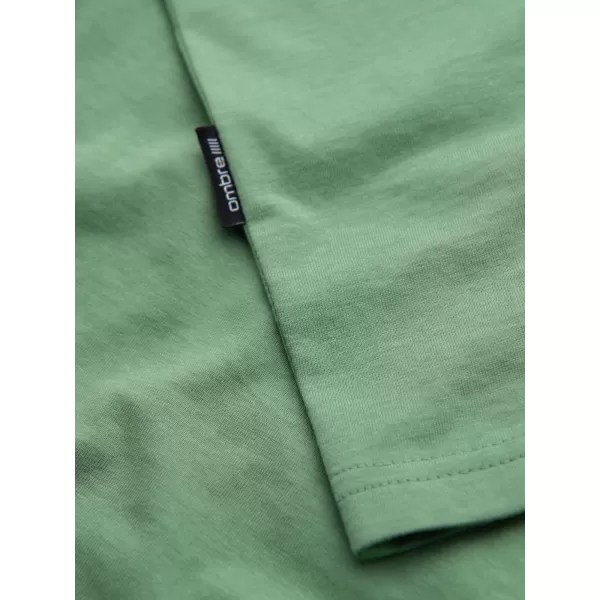  Pánské triko OMBRE OM-TSBS-0237 GREEN 