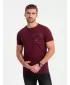 Pánské triko OMBRE OM-TSPT-0154 MAROON