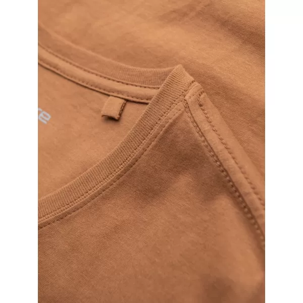  Pánské triko OMBRE OM-TSBS-0237 BROWN 