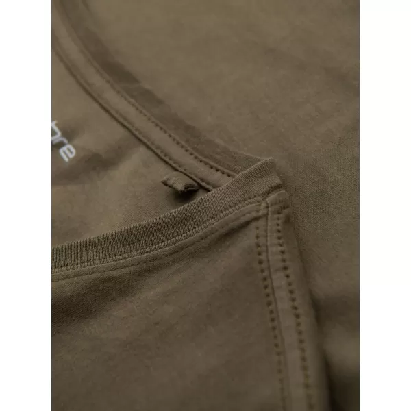  Pánské triko OMBRE OM-TSBS-0237 DARK OLIVE 