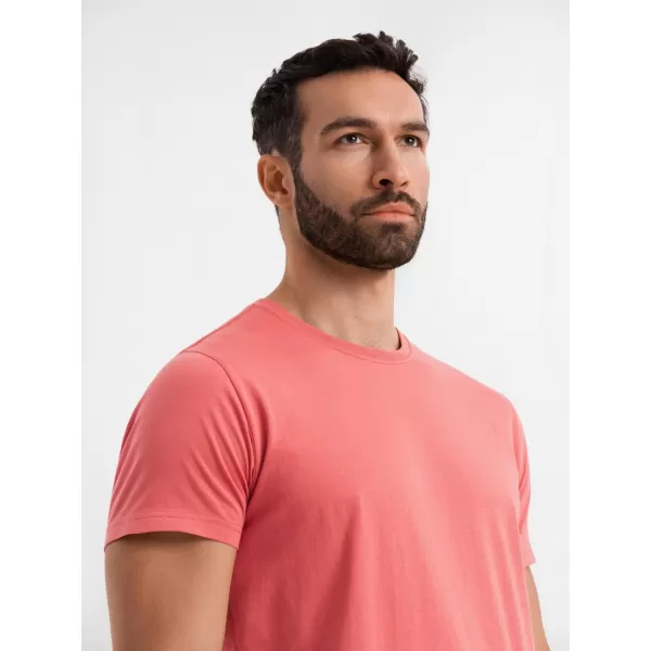  Pánské triko OMBRE OM-TSBS-0236 CORAL 