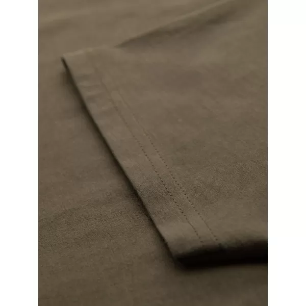  Pánské triko OMBRE OM-TSBS-0237 DARK OLIVE 