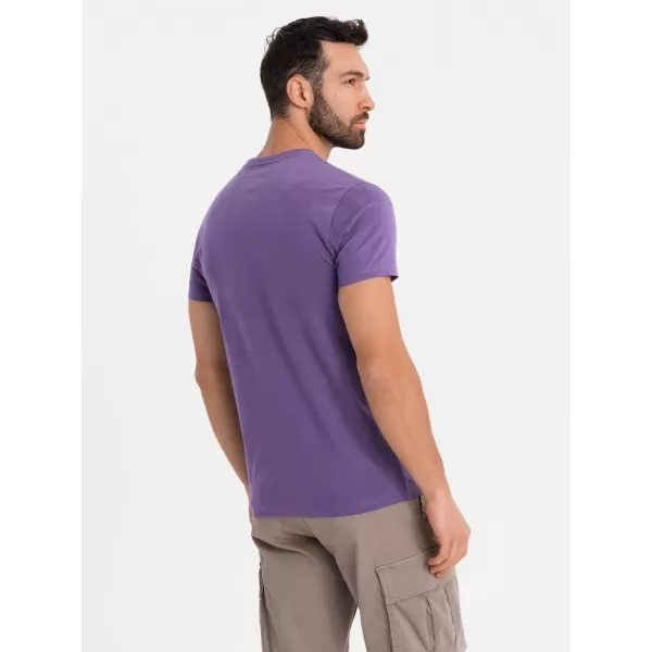  Pánské triko OMBRE OM-TSBS-0236 PURPLE 