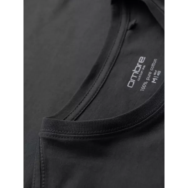  Pánské triko OMBRE OM-TSBS-0236 GRAPHITE 