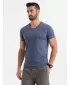 Pánské triko OMBRE OM-TSBS-0237 BLUE MELANGE