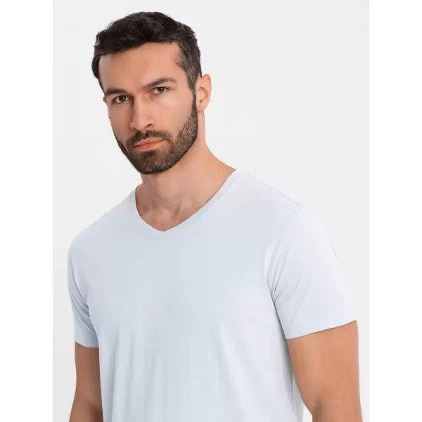  Pánské triko OMBRE OM-TSBS-0237 LIGHT GREY 