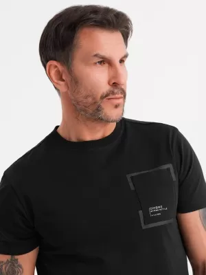 Pánské triko OMBRE OM-TSPT-0154 BLACK