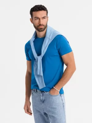 Pánské triko OMBRE OM-TSBS-0236 BLUE