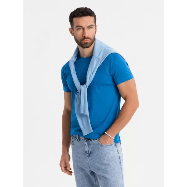  Pánské triko OMBRE OM-TSBS-0236 BLUE 
