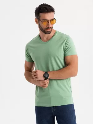 Pánské triko OMBRE OM-TSBS-0237 GREEN