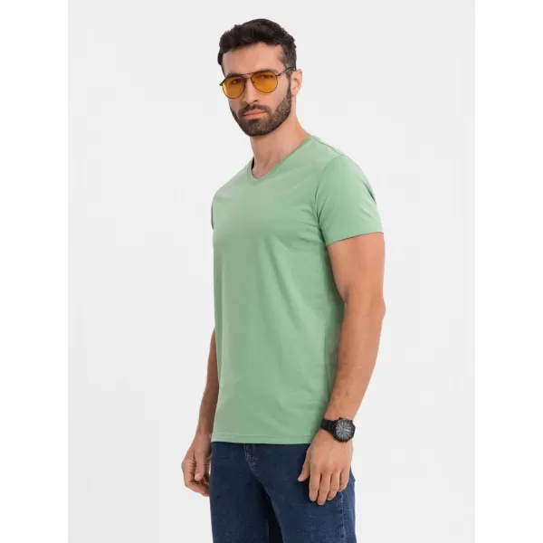  Pánské triko OMBRE OM-TSBS-0237 GREEN 