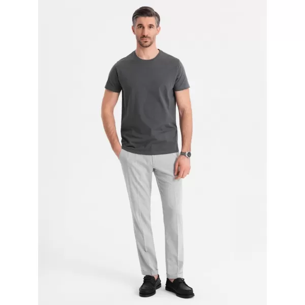  Pánské triko OMBRE OM-TSBS-0236 GRAPHITE 