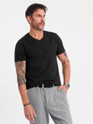 Pánské triko OMBRE OM-TSBS-0237 BLACK