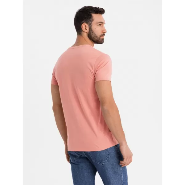  Pánské triko OMBRE OM-TSBS-0237 PINK 