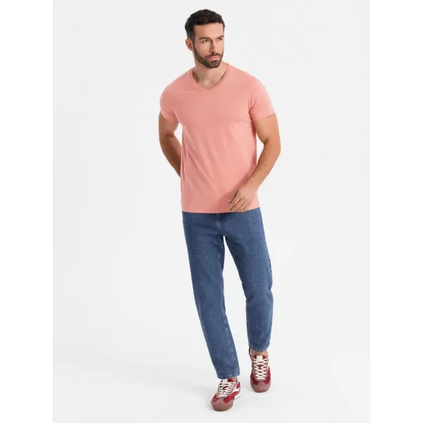 Pánské triko OMBRE OM-TSBS-0237 PINK 