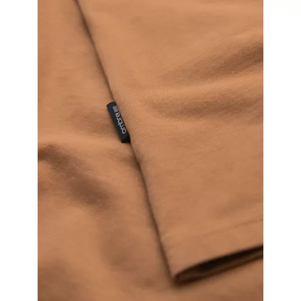  Pánské triko OMBRE OM-TSBS-0236 BROWN 
