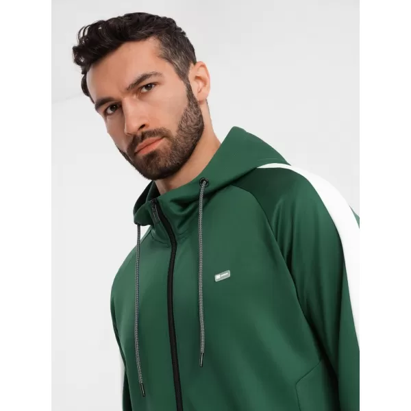  Pánská mikina OMBRE OM-SSZP-0210 DARK GREEN 