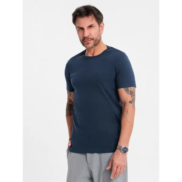  Pánské triko OMBRE OM-TSBS-0236 NAVY BLUE 