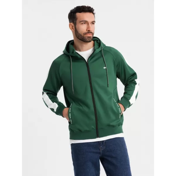  Pánská mikina OMBRE OM-SSZP-0210 DARK GREEN 