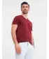 Pánské triko OMBRE OM-TSBS-0237 MAROON