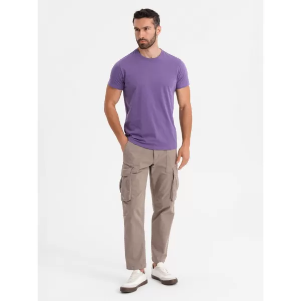  Pánské triko OMBRE OM-TSBS-0236 PURPLE 