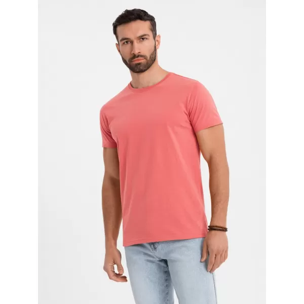  Pánské triko OMBRE OM-TSBS-0236 CORAL 