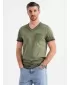 Pánské triko OMBRE OM-TSWT-0242 OLIVE